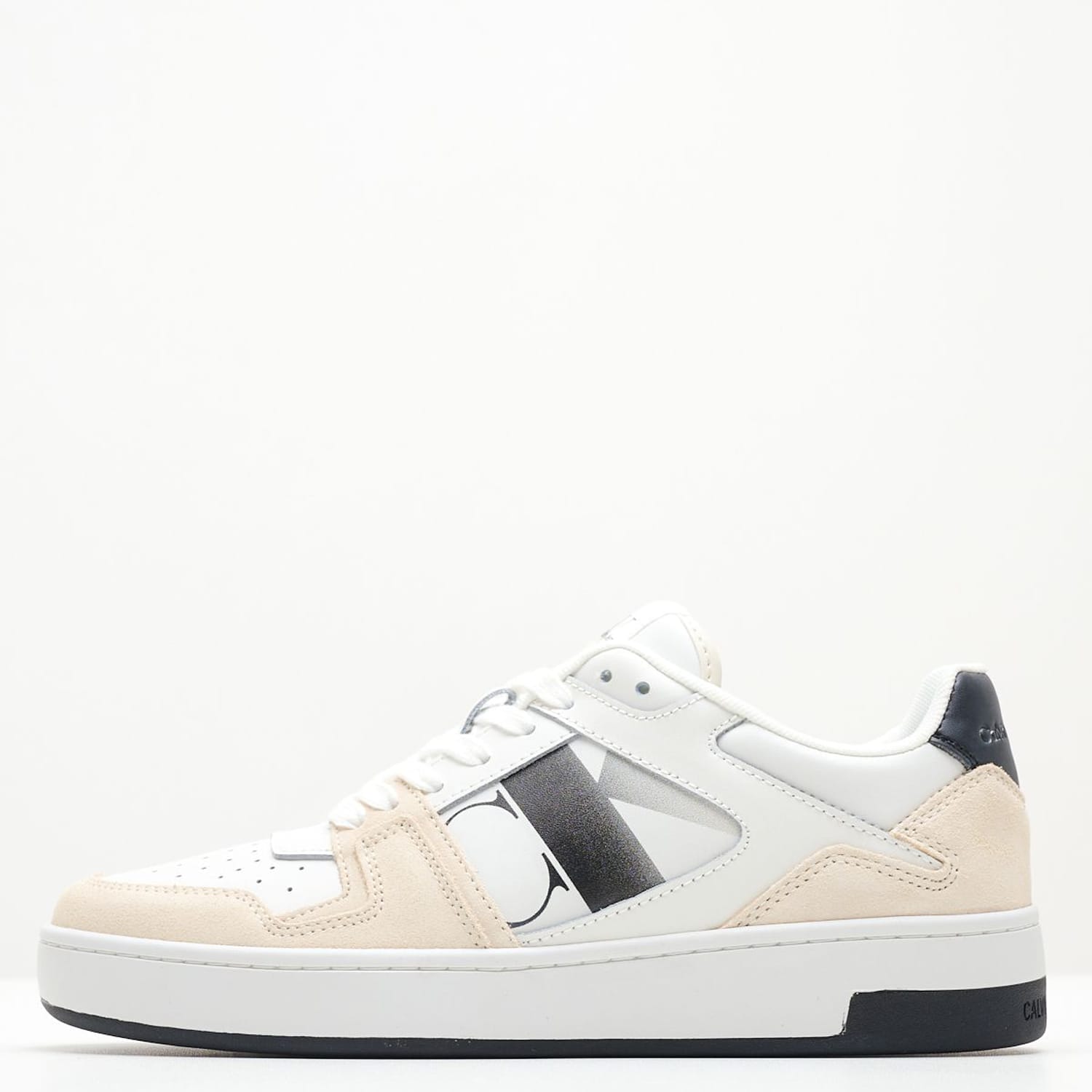 Γυναικεία Παπούτσια Casual Basket.Nbs Άσπρο Δέρμα Calvin Klein
