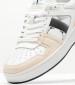 Women Casual Shoes Basket.Nbs White Leather Calvin Klein