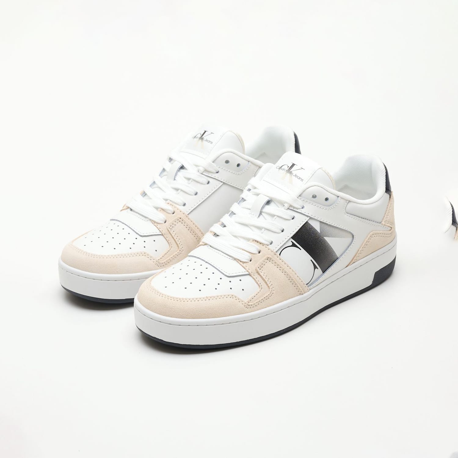 Γυναικεία Παπούτσια Casual Basket.Nbs Άσπρο Δέρμα Calvin Klein Γυναικεία Παπούτσια Casual Basket.Nbs Άσπρο Δέρμα Calvin Klein