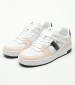 Women Casual Shoes Basket.Nbs White Leather Calvin Klein