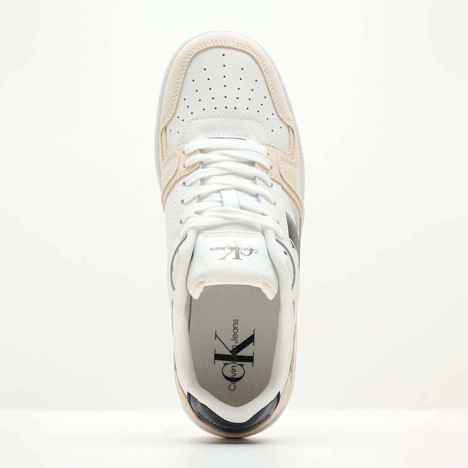 Γυναικεία Παπούτσια Casual Basket.Nbs Άσπρο Δέρμα Calvin Klein Γυναικεία Παπούτσια Casual Basket.Nbs Άσπρο Δέρμα Calvin Klein