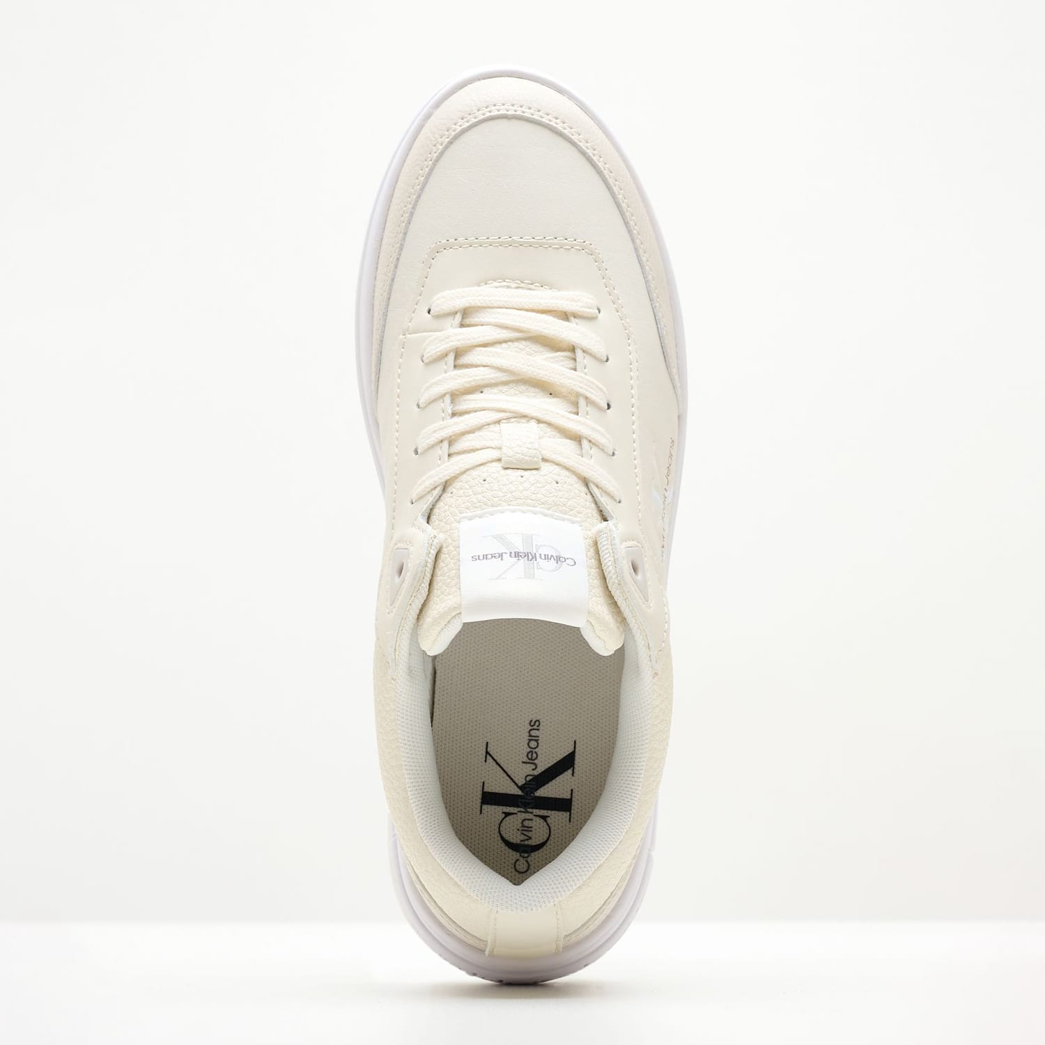 Γυναικεία Παπούτσια Casual Bold.Flat Μπεζ Δέρμα Calvin Klein Γυναικεία Παπούτσια Casual Bold.Flat Μπεζ Δέρμα Calvin Klein
