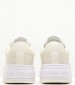 Women Casual Shoes Bold.Flat Beige Leather Calvin Klein