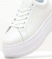 Women Casual Shoes Bold.Lowlace White Leather Calvin Klein