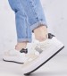 Women Casual Shoes Bold.Mix White Leather Calvin Klein