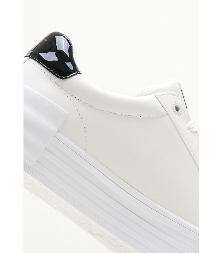 Women Casual Shoes Bold.Vulc White Leather Calvin Klein