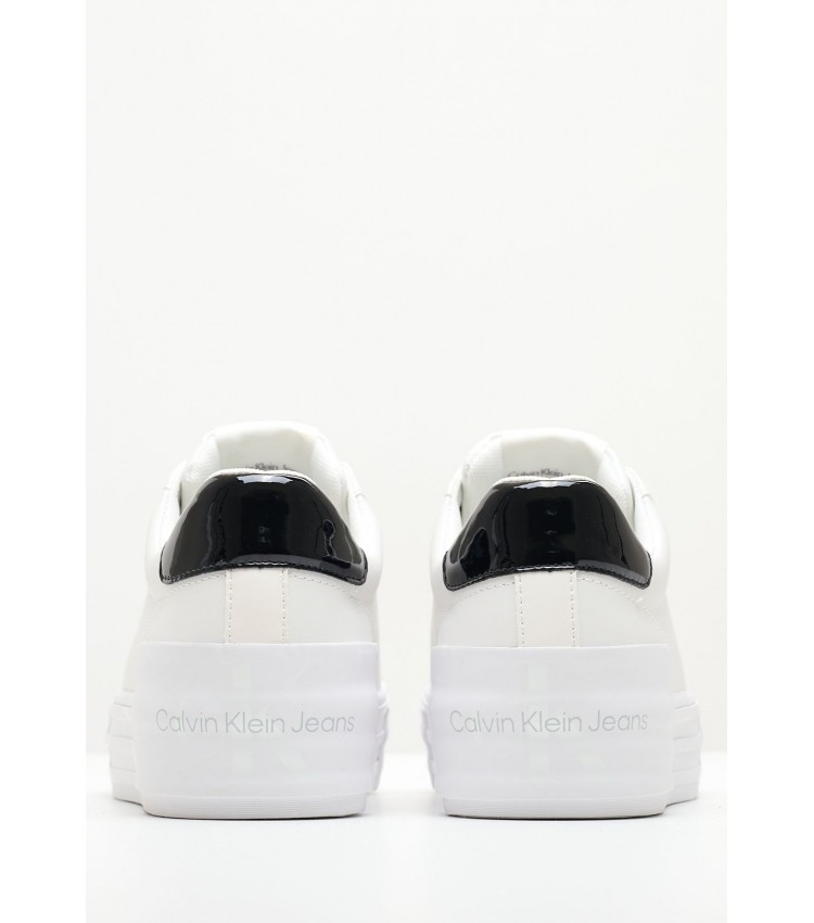 Γυναικεία Παπούτσια Casual Bold.Vulc Άσπρο Δέρμα Calvin Klein