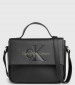Women Bags Boxy.Flap Black ECOleather Calvin Klein