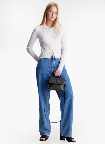 Γυναικείες Τσάντες Boxy.Flap Μαύρο ECOleather Calvin Klein