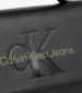 Women Bags Boxy.Flap Black ECOleather Calvin Klein