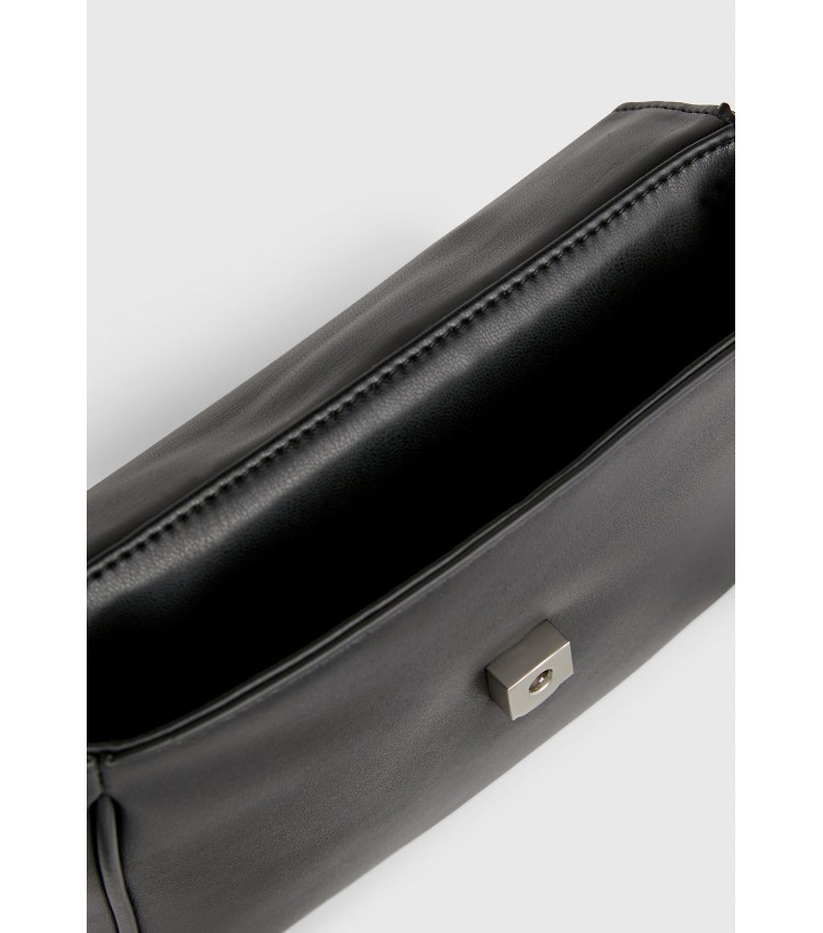 Women Bags Boxy.Flap Black ECOleather Calvin Klein