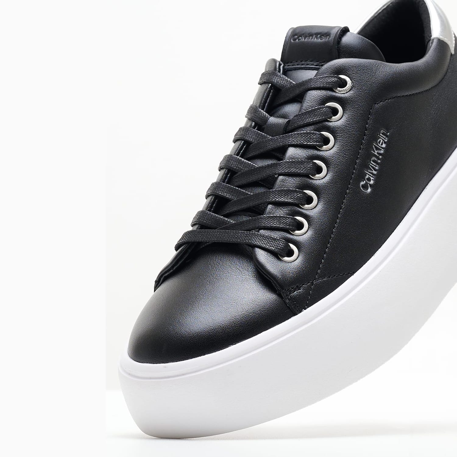 Γυναικεία Παπούτσια Casual Bubble.Cupsole Μαύρο Δέρμα Calvin Klein