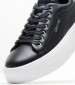 Women Casual Shoes Bubble.Cupsole Black Leather Calvin Klein