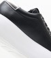 Women Casual Shoes Bubble.Cupsole Black Leather Calvin Klein