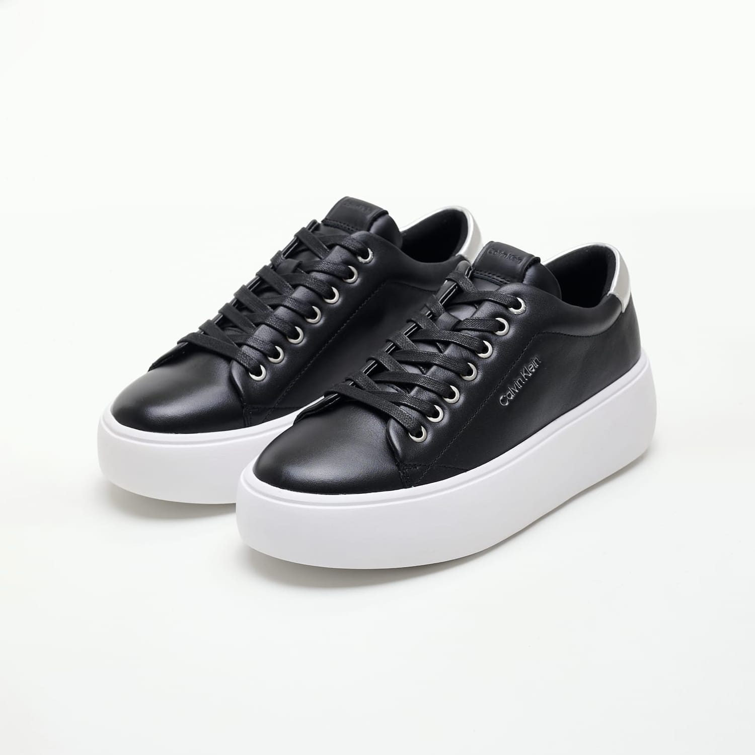 Γυναικεία Παπούτσια Casual Bubble.Cupsole Μαύρο Δέρμα Calvin Klein Casual - Sneakers Calvin Klein Bubble.Cupsole-Black