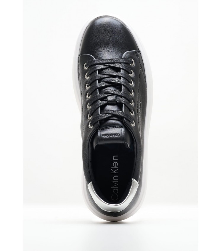 Γυναικεία Παπούτσια Casual Bubble.Cupsole Μαύρο Δέρμα Calvin Klein