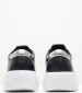 Women Casual Shoes Bubble.Cupsole Black Leather Calvin Klein