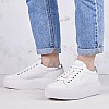 Women Casual Shoes Bubble.Cupsole White Leather Calvin Klein Women Casual Shoes Bubble.Cupsole White Leather Calvin Klein