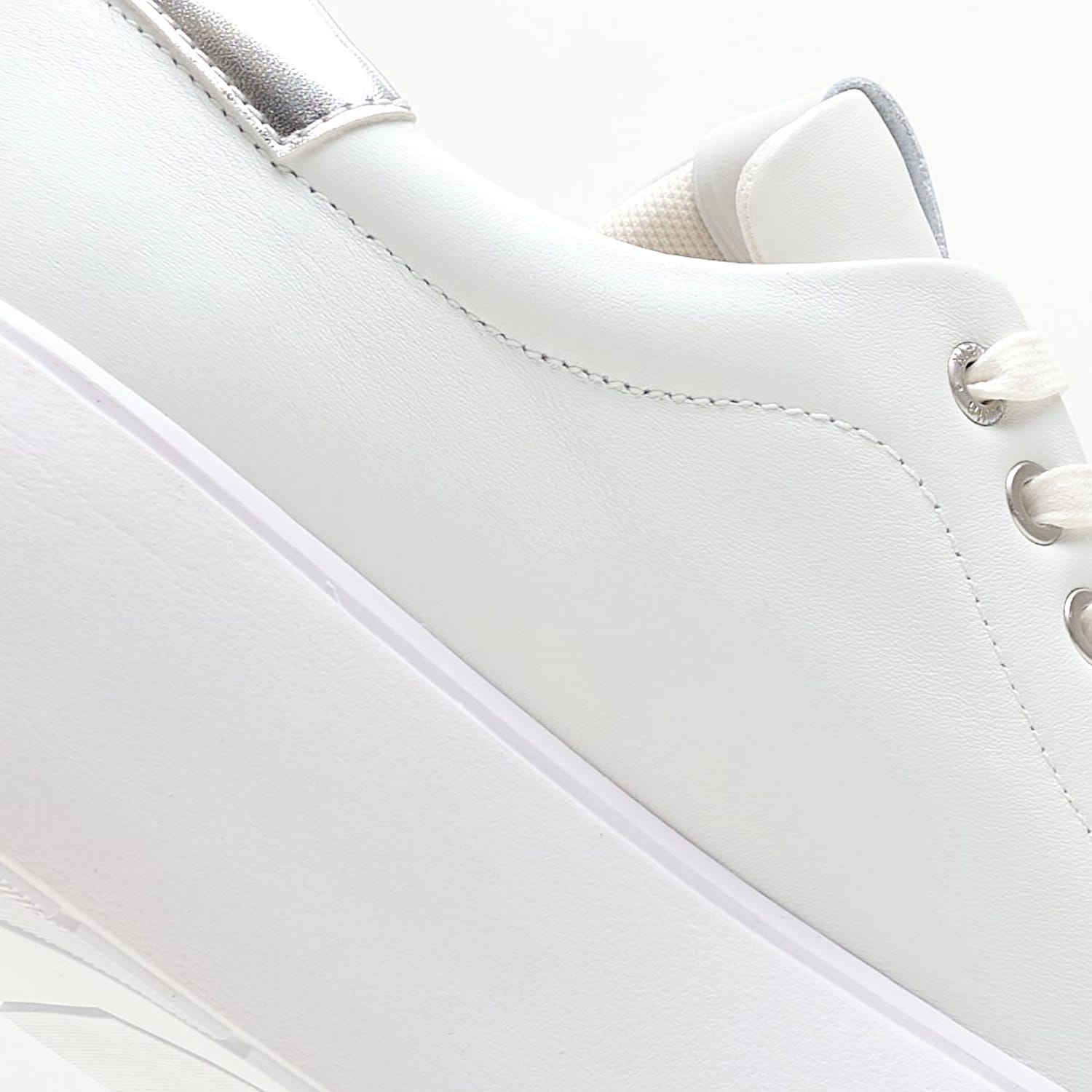 Women Casual Shoes Bubble.Cupsole White Leather Calvin Klein Women Casual Shoes Bubble.Cupsole White Leather Calvin Klein