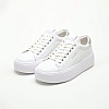 Women Casual Shoes Bubble.Cupsole White Leather Calvin Klein Women Casual Shoes Bubble.Cupsole White Leather Calvin Klein