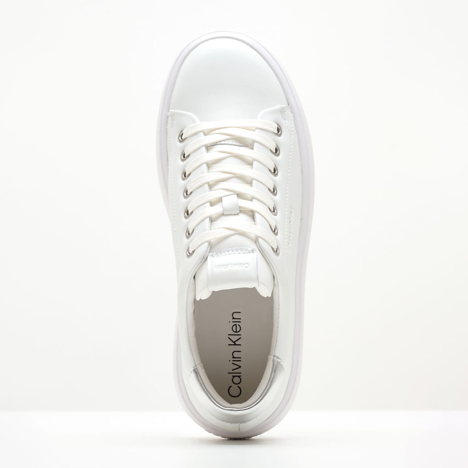 Women Casual Shoes Bubble.Cupsole White Leather Calvin Klein Women Casual Shoes Bubble.Cupsole White Leather Calvin Klein