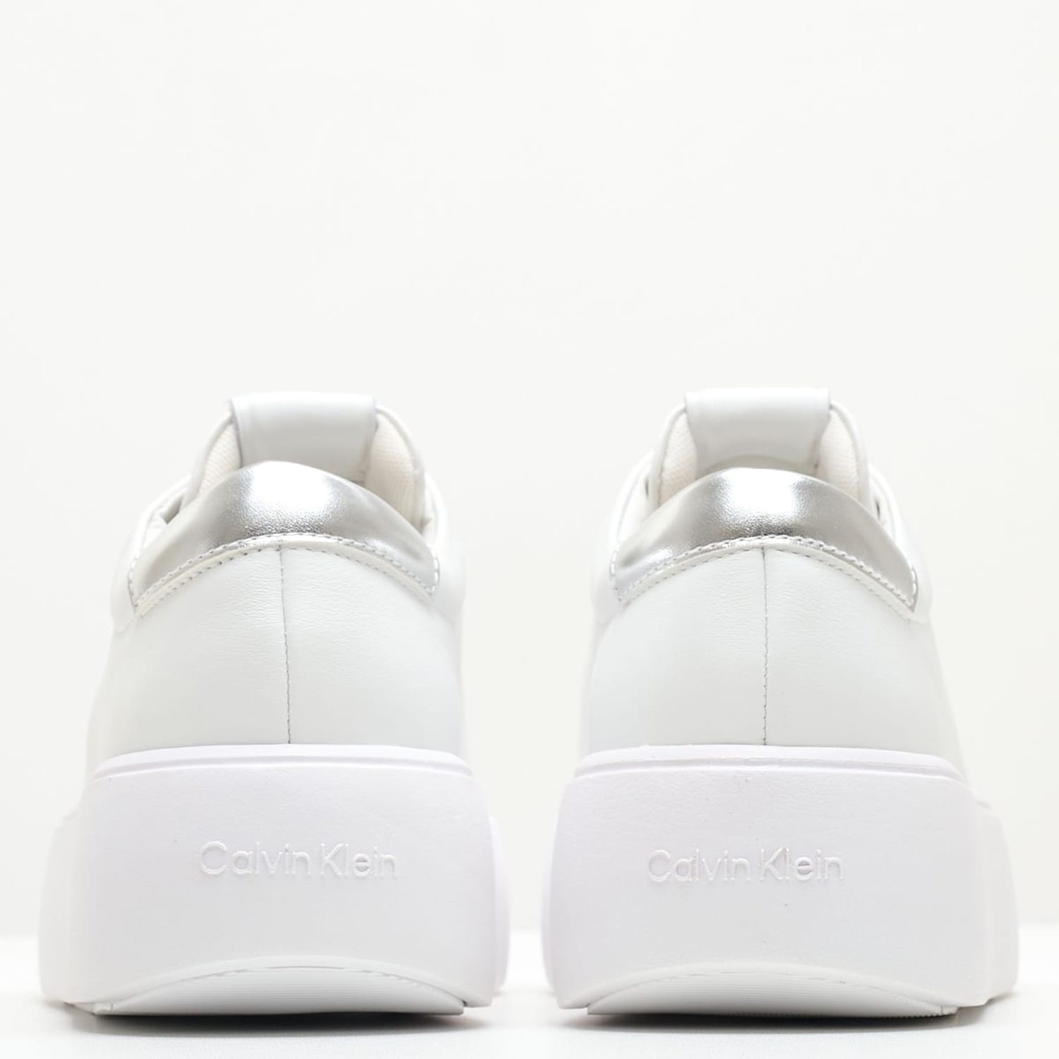 Women Casual Shoes Bubble.Cupsole White Leather Calvin Klein Women Casual Shoes Bubble.Cupsole White Leather Calvin Klein