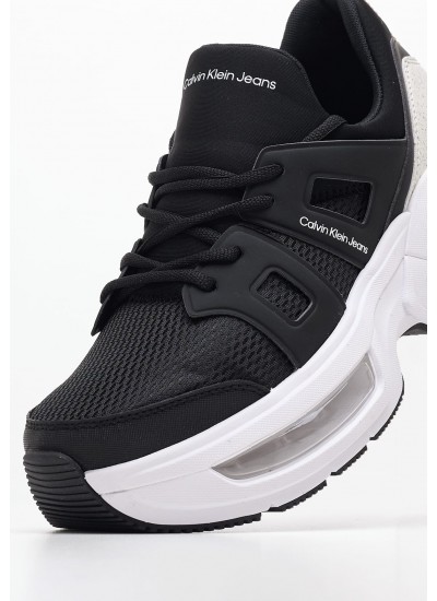 Γυναικεία Παπούτσια Casual Chunky.Comf Μαύρο Ύφασμα Calvin Klein