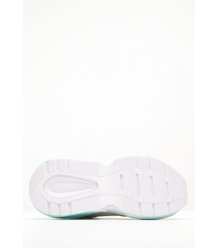 Γυναικεία Παπούτσια Casual Chunky.Comfair Άσπρο Δέρμα Calvin Klein