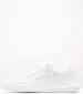 Men Casual Shoes Chunky.Insat White Leather Calvin Klein