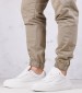 Men Casual Shoes Chunky.Insat White Leather Calvin Klein