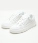 Men Casual Shoes Chunky.Insat White Leather Calvin Klein