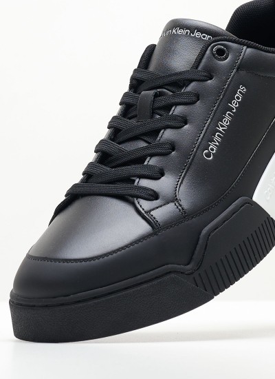 Men Casual Shoes Chunkycup2.0 Black Leather Calvin Klein