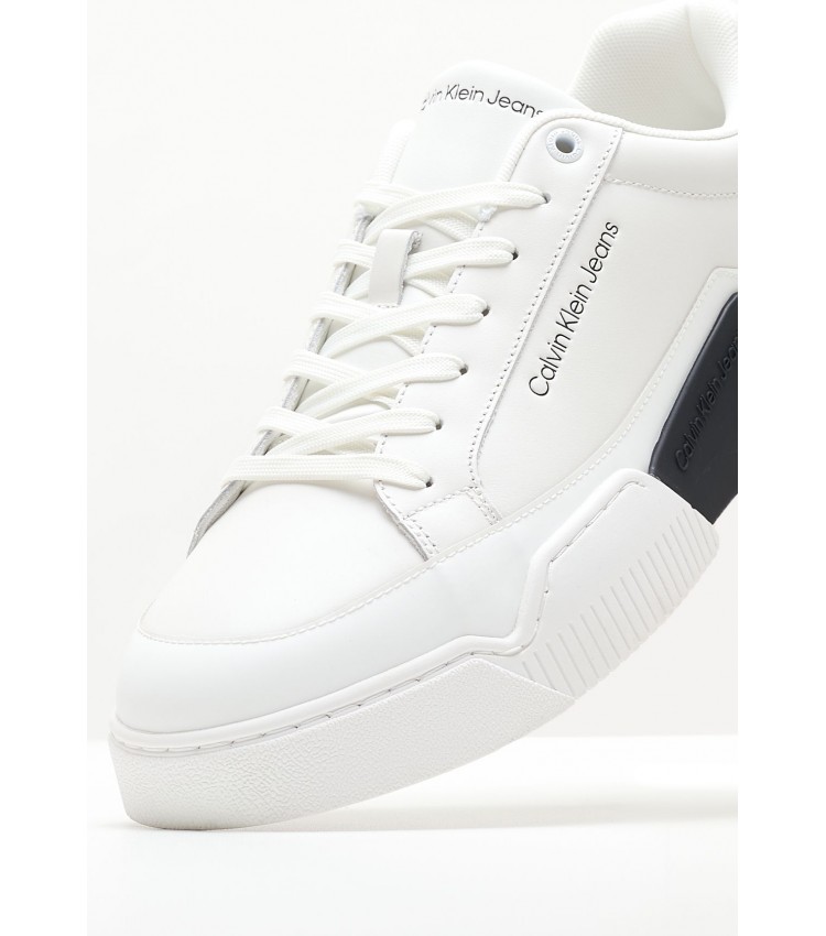 Men Casual Shoes Chunkycup2.0 White Leather Calvin Klein