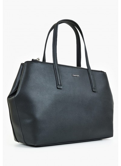 Women Bags Ck.Must Black ECOleather Calvin Klein