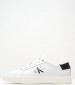 Men Casual Shoes Classic.Cup White ECOleather Calvin Klein