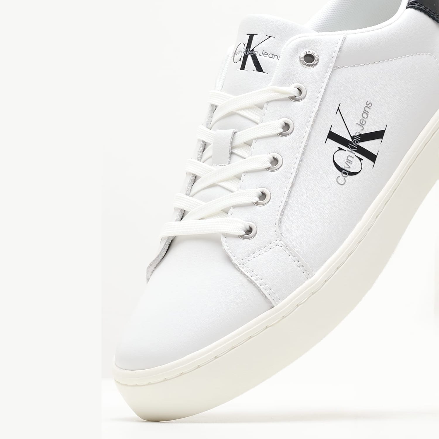 Ανδρικά Παπούτσια Casual Classic.Cup Άσπρο ECOleather Calvin Klein