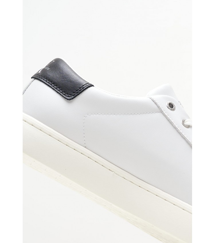 Men Casual Shoes Classic.Cup White ECOleather Calvin Klein