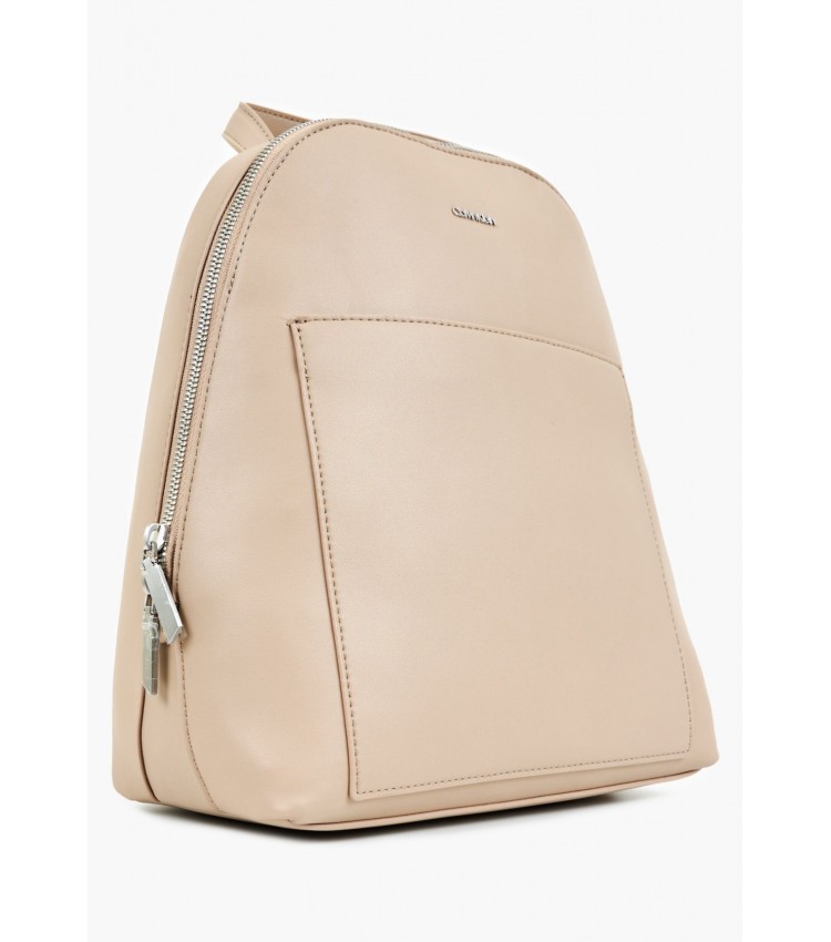 Women Bags Dome.Pack Beige ECOleather Calvin Klein