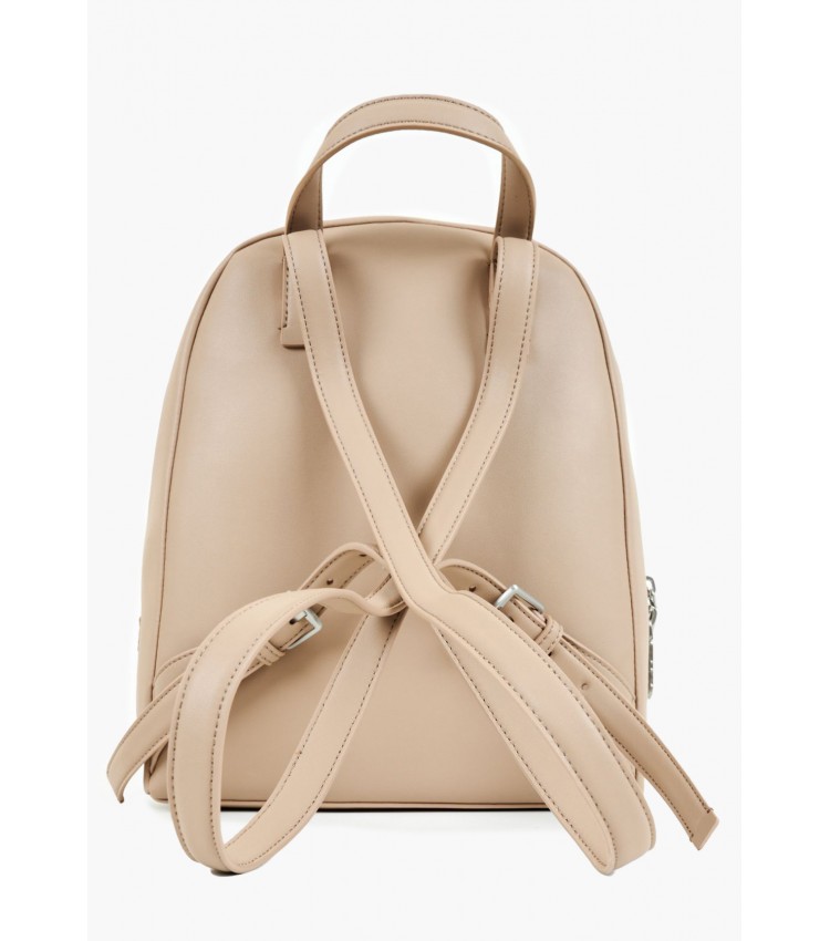 Women Bags Dome.Pack Beige ECOleather Calvin Klein