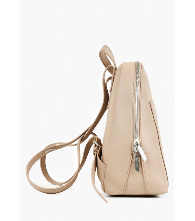 Women Bags Dome.Pack Beige ECOleather Calvin Klein