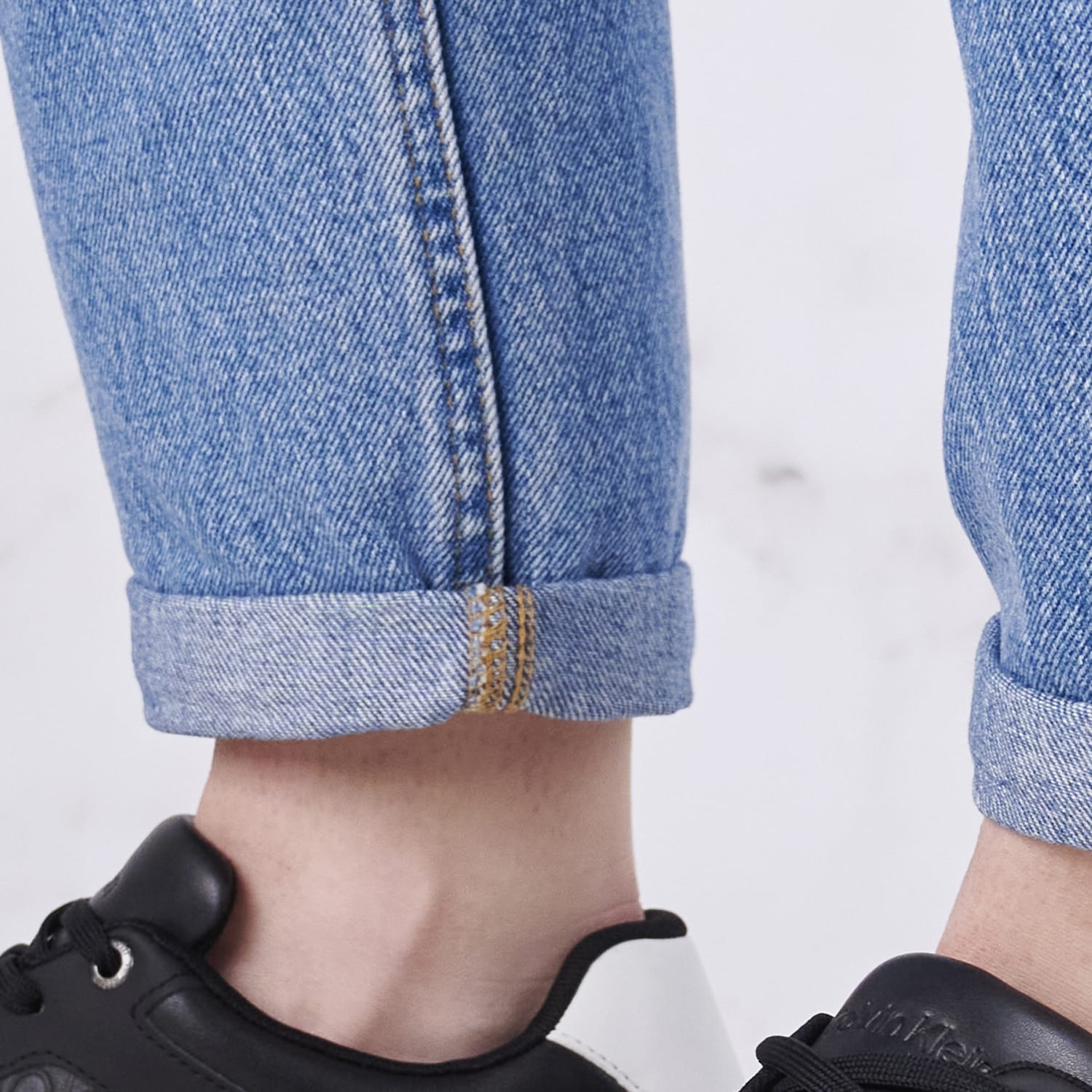Γυναικεία Παπούτσια Casual Elevated.Monomix Μαύρο Δέρμα Calvin Klein