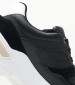 Women Casual Shoes Elevated.Monomix Black Leather Calvin Klein