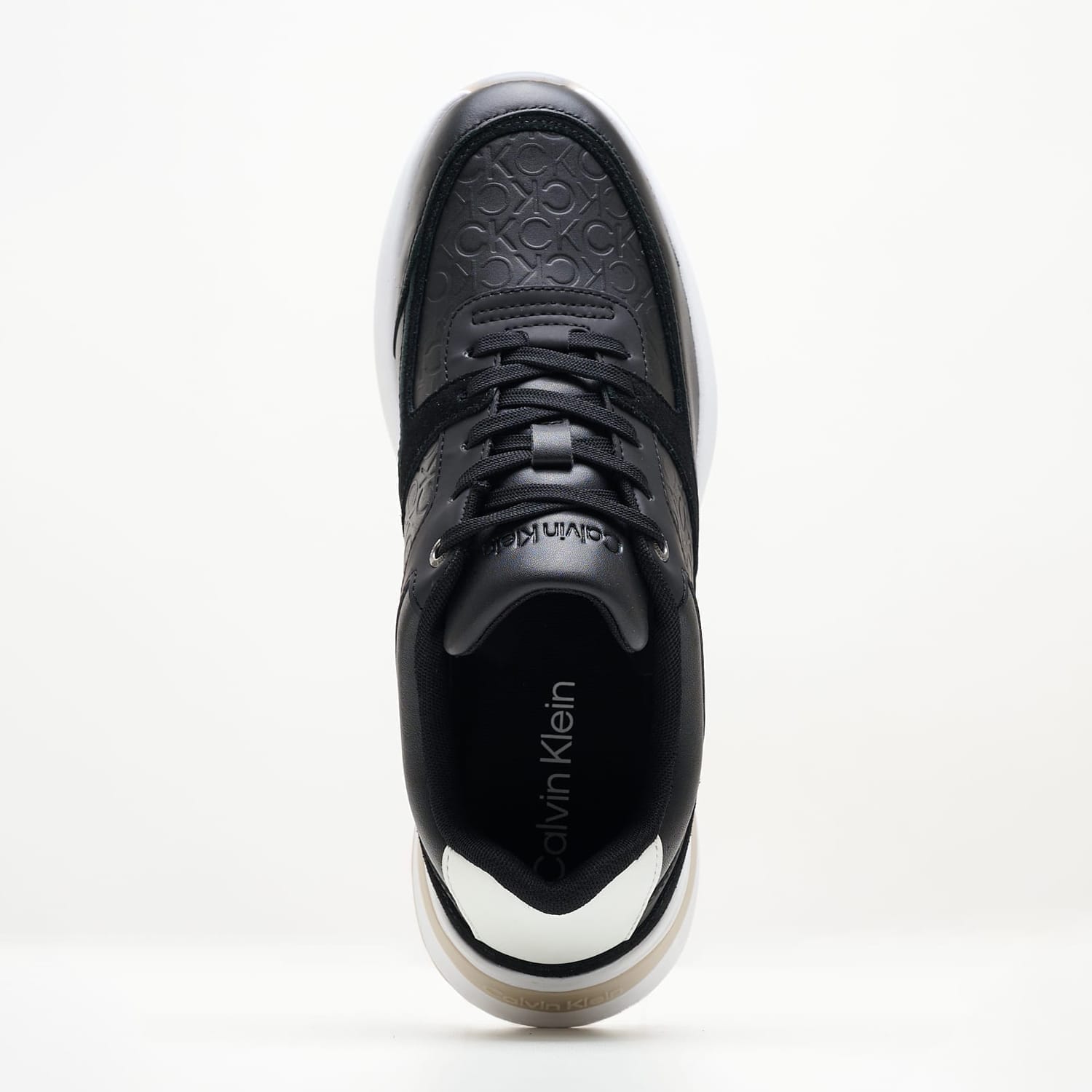 Γυναικεία Παπούτσια Casual Elevated.Monomix Μαύρο Δέρμα Calvin Klein