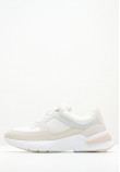 Women Casual Shoes Elevated.Monomix White Leather Calvin Klein