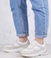 Women Casual Shoes Elevated.Monomix White Leather Calvin Klein