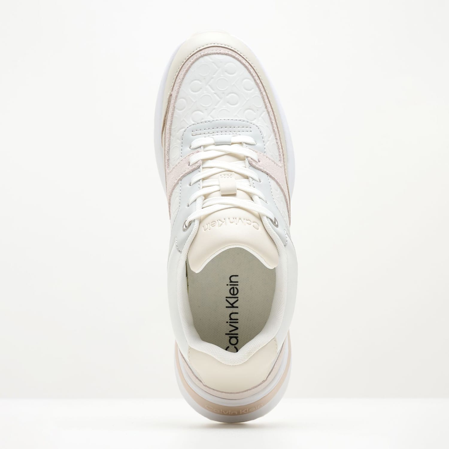 Γυναικεία Παπούτσια Casual Elevated.Monomix Άσπρο Δέρμα Calvin Klein Γυναικεία Παπούτσια Casual Elevated.Monomix Άσπρο Δέρμα Calvin Klein