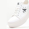 Γυναικεία Παπούτσια Casual Flatform.Plus Άσπρο Ύφασμα Calvin Klein Γυναικεία Παπούτσια Casual Flatform.Plus Άσπρο Ύφασμα Calvin Klein