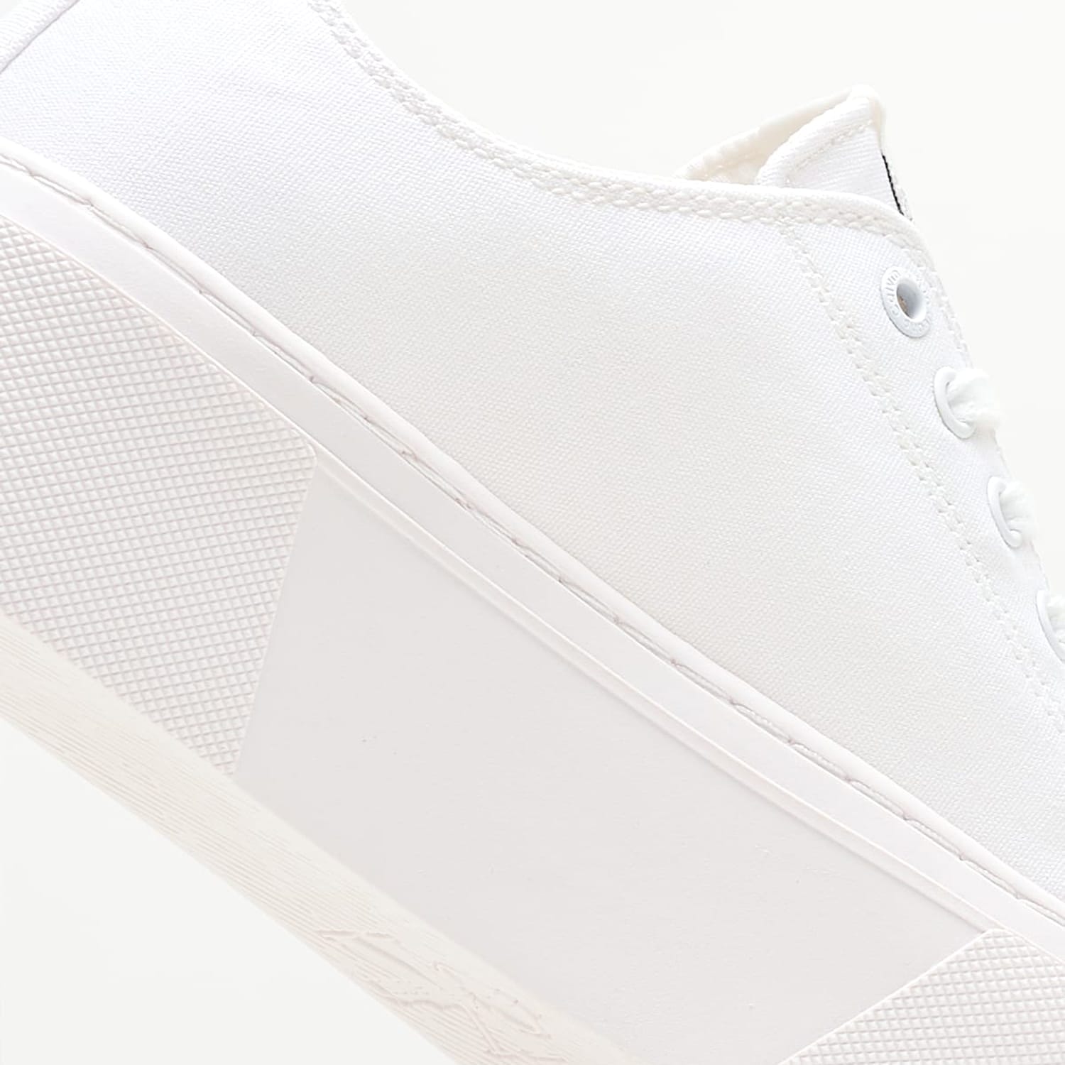 Γυναικεία Παπούτσια Casual Flatform.Plus Άσπρο Ύφασμα Calvin Klein Γυναικεία Παπούτσια Casual Flatform.Plus Άσπρο Ύφασμα Calvin Klein