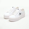 Γυναικεία Παπούτσια Casual Flatform.Plus Άσπρο Ύφασμα Calvin Klein Γυναικεία Παπούτσια Casual Flatform.Plus Άσπρο Ύφασμα Calvin Klein