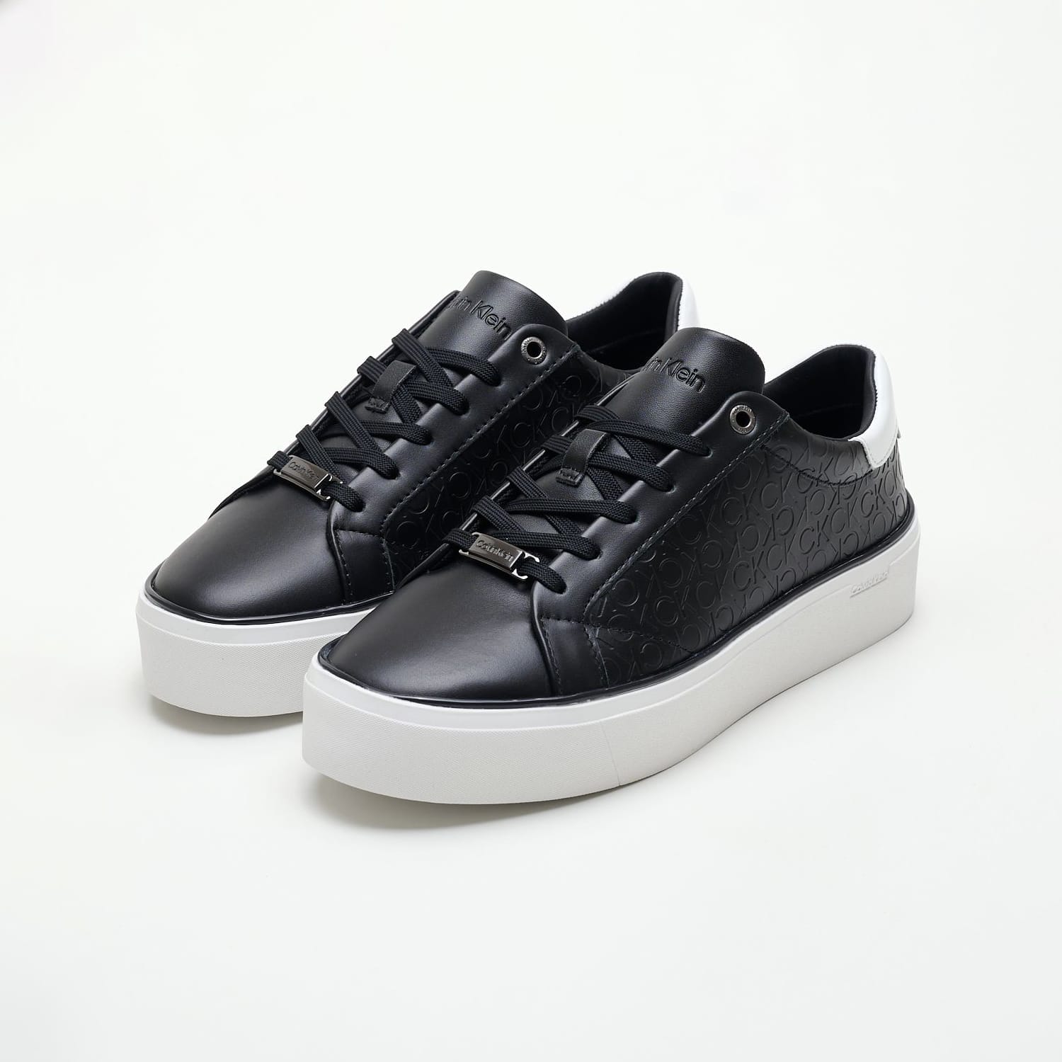 Γυναικεία Παπούτσια Casual Laceup.Monomix Μαύρο Δέρμα Calvin Klein Γυναικεία Παπούτσια Casual Laceup.Monomix Μαύρο Δέρμα Calvin Klein